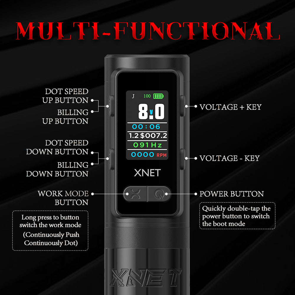 Xnet Claws2025 Tattoo Machine 2400 mAh