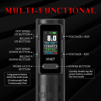 Xnet Claws2025 Tattoo Machine 2400 mAh