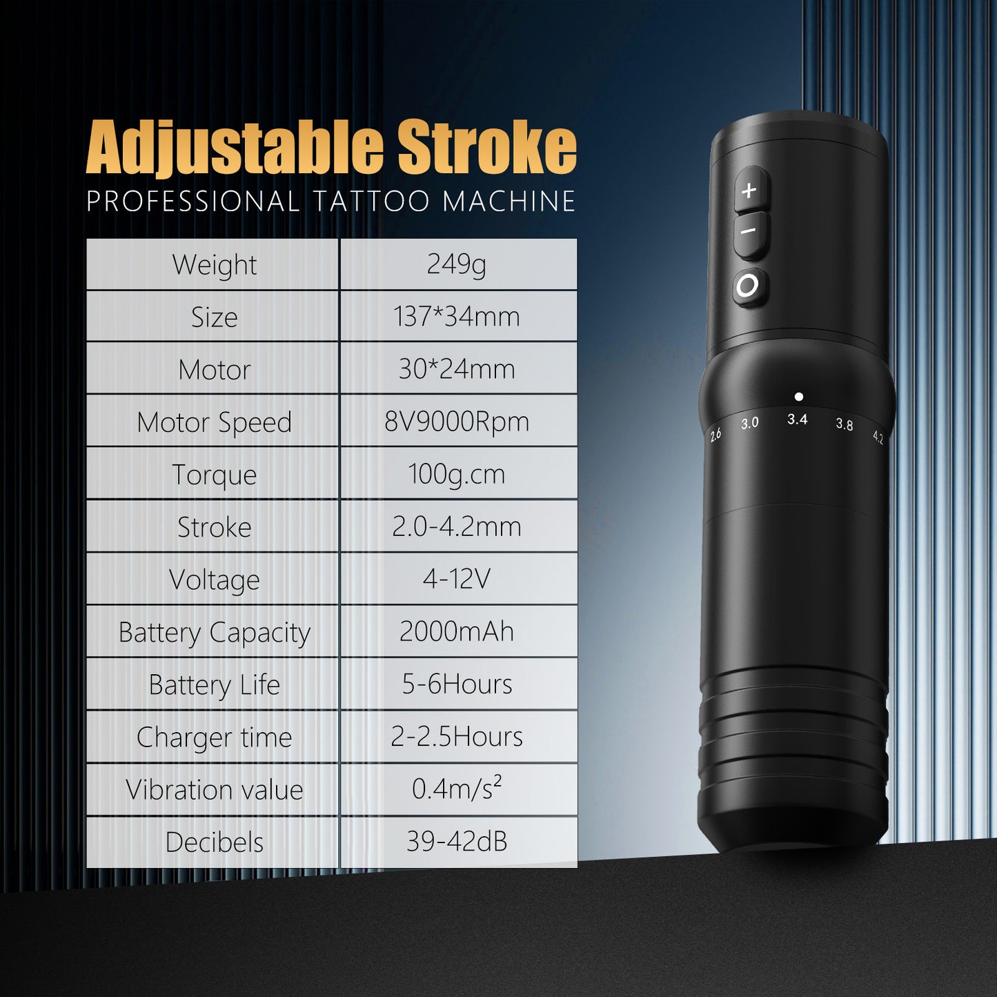 Ambition Flash Tattoo Machine 2000mAh