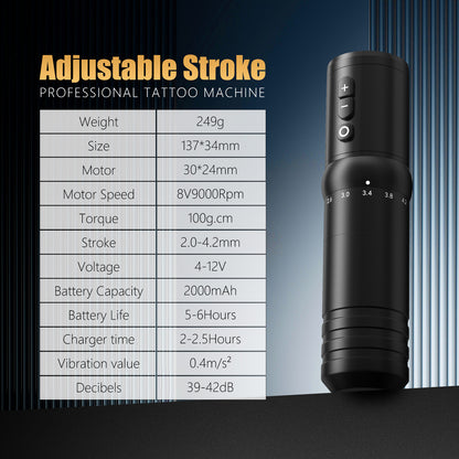 Ambition Flash Tattoo Machine 2000mAh