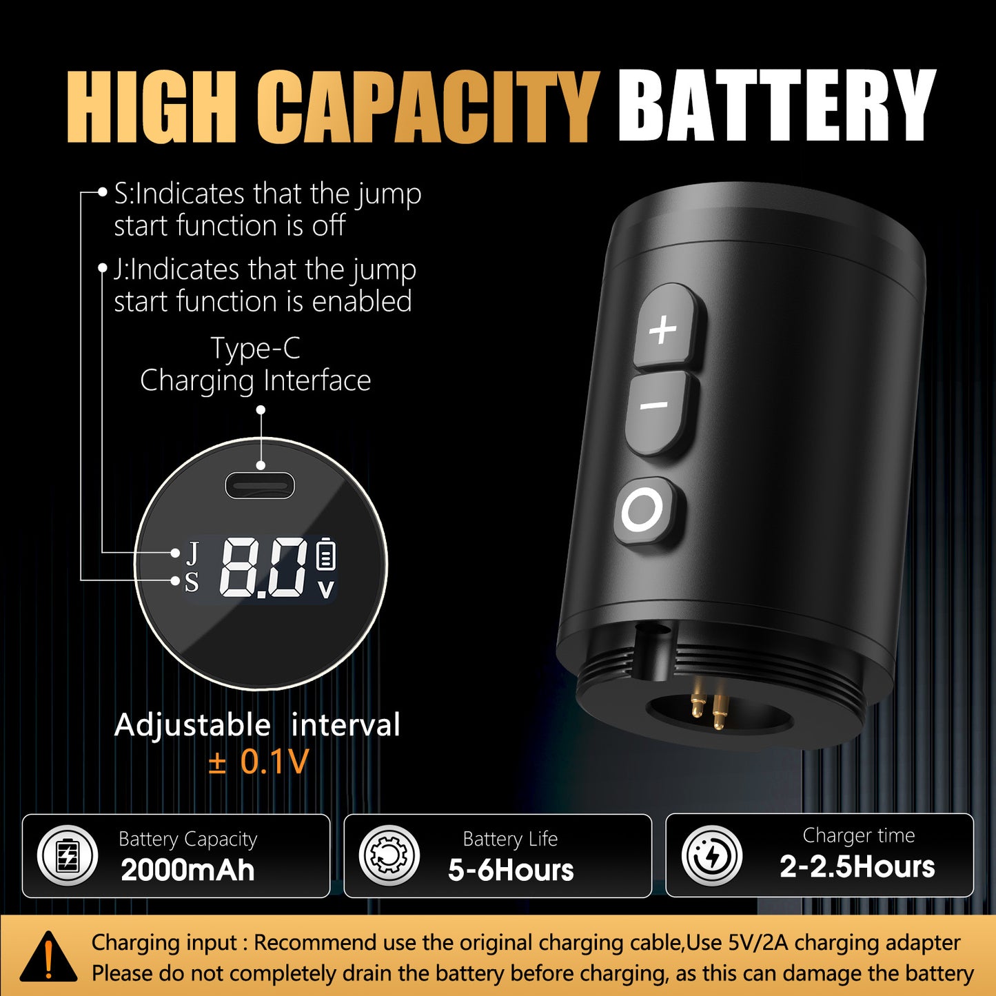 Ambition Flash Tattoo Machine 2000mAh