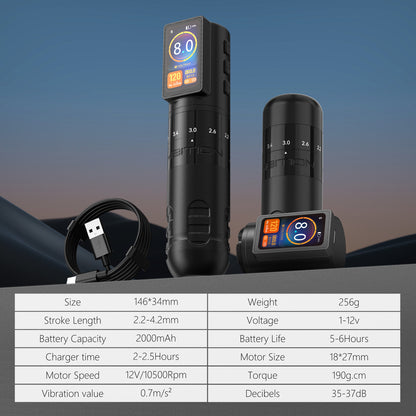 Ambition Paco Max Tattoo Machine 2000mAh