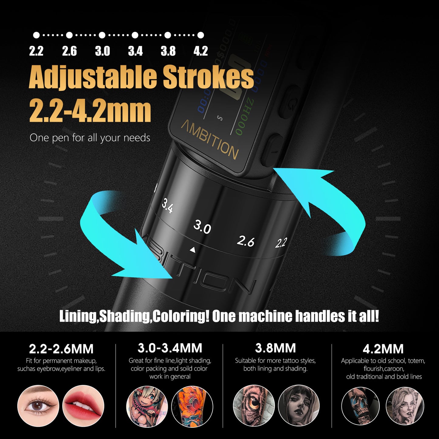 Ambition Paco 2 Tattoo Machine 1700mAh