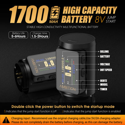 Ambition Paco 2 Tattoo Machine 1700mAh