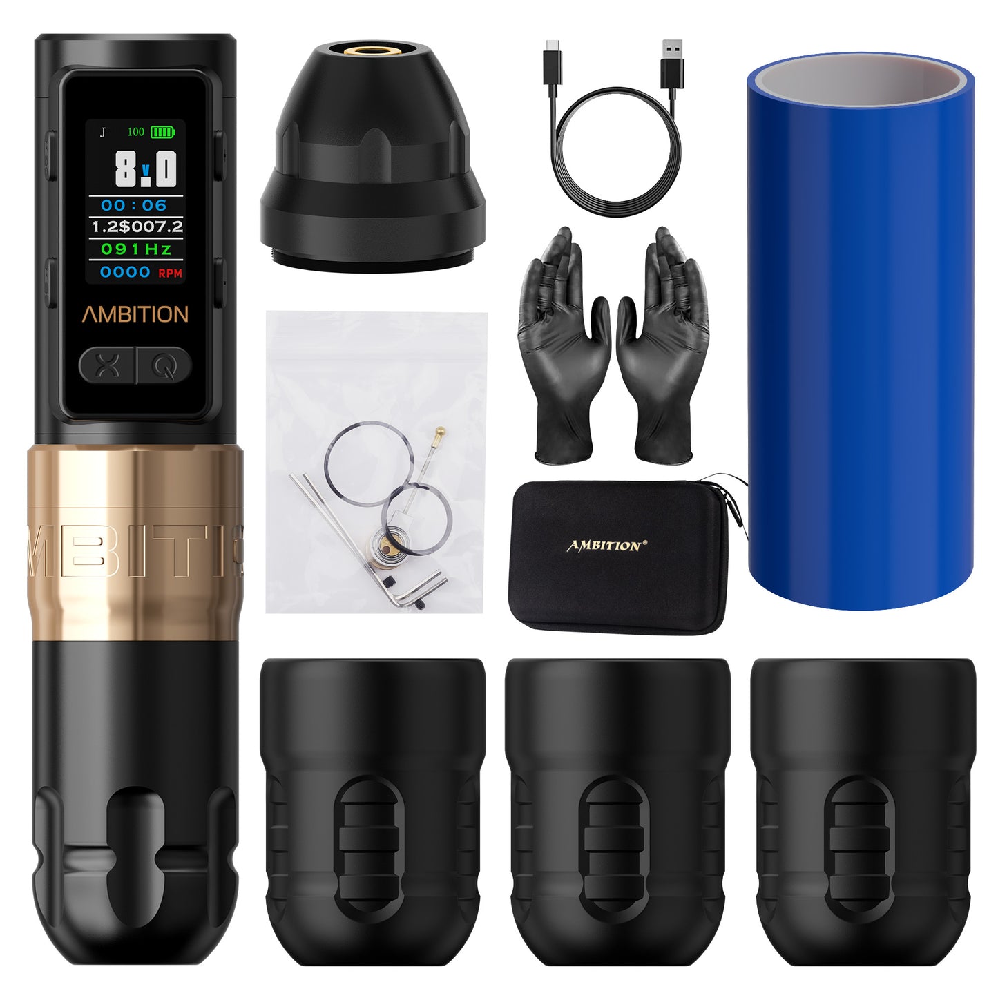 Ambition Soldier Max Tattoo Machine 2400mAh