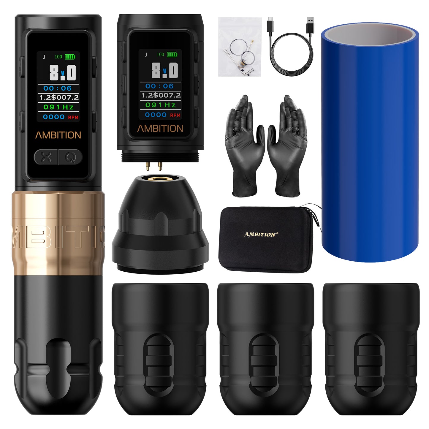 Ambition Soldier Max Tattoo Machine 2400mAh