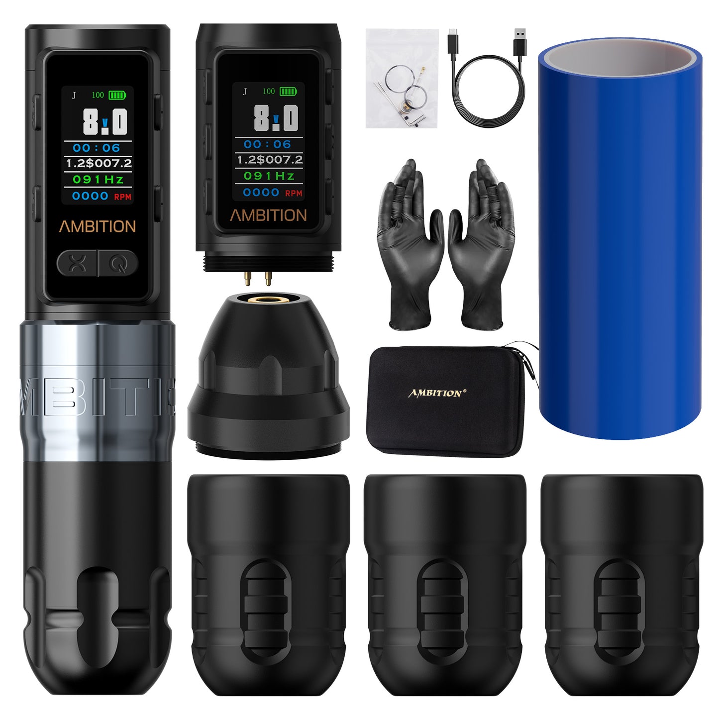 Ambition Soldier Max Tattoo Machine 2400mAh