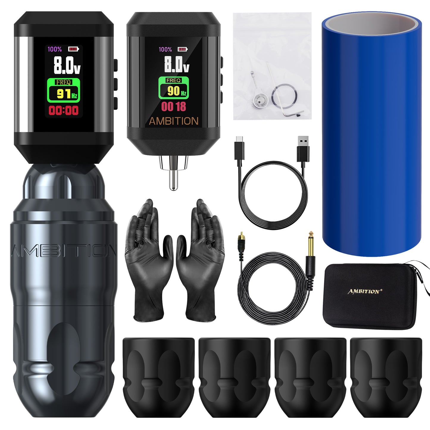 Ambition Lutin Wireless Tattoo Machine Gun