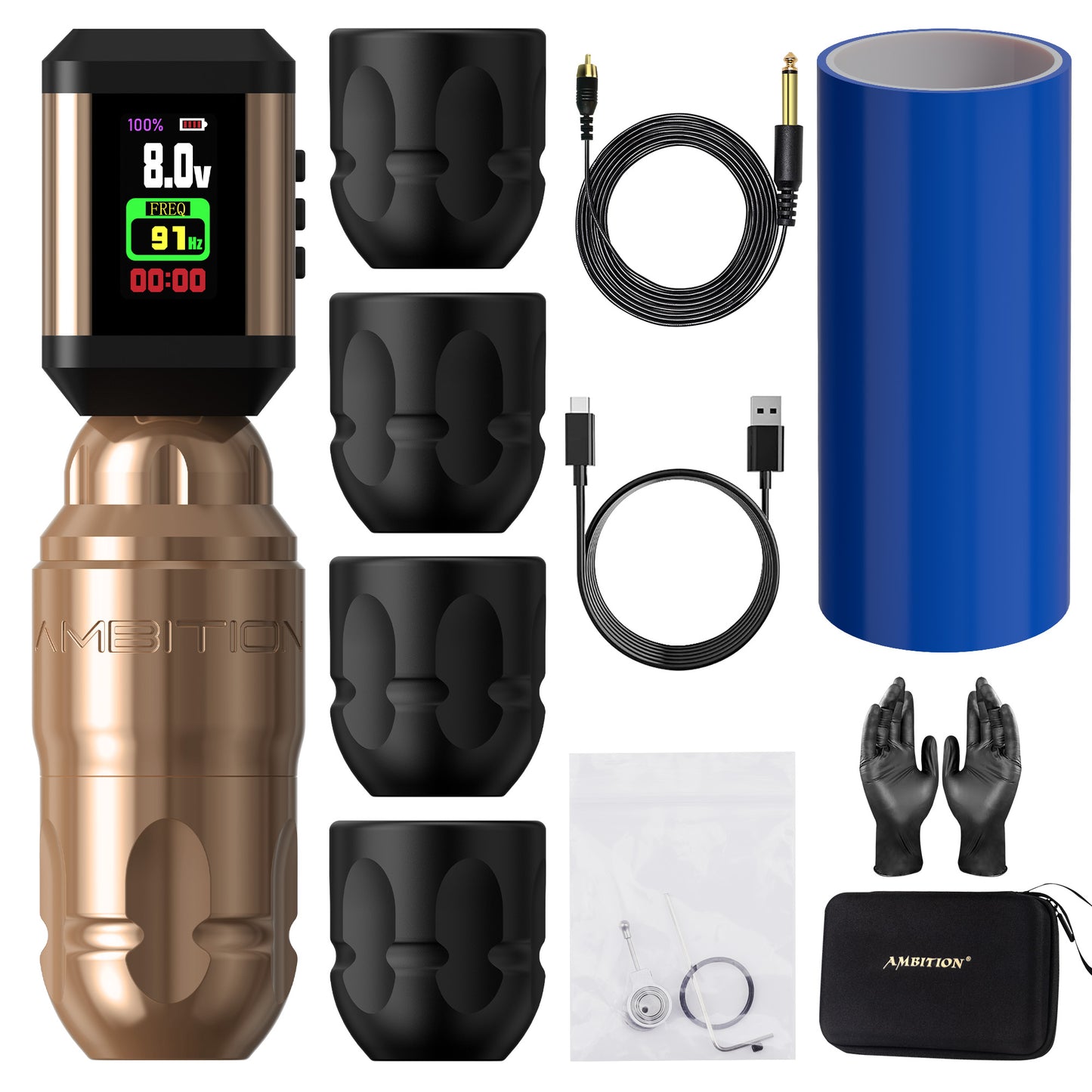 Ambition Lutin Wireless Tattoo Machine Gun