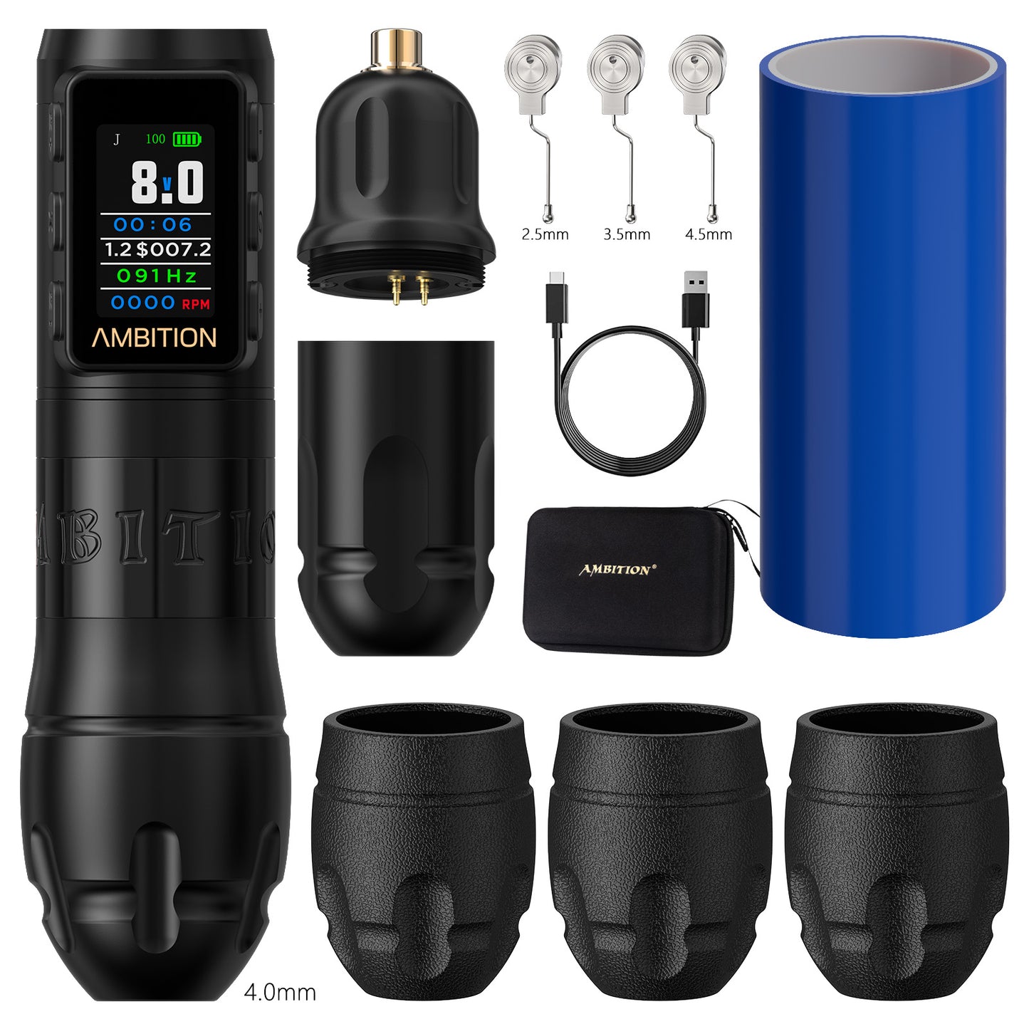 Ambition Vibe Max Tattoo Machine 1800mAh