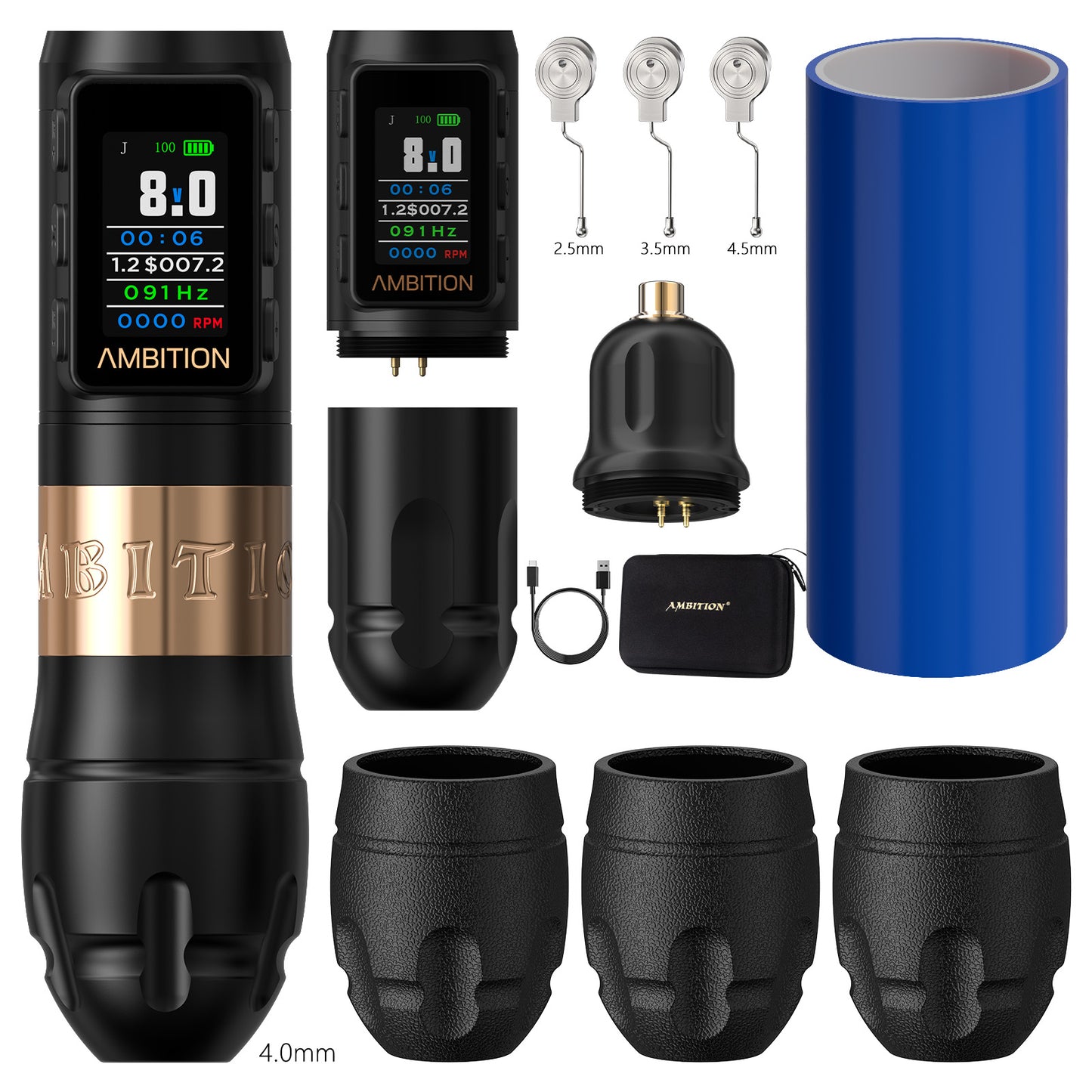 Ambition Vibe Max Tattoo Machine 1800mAh