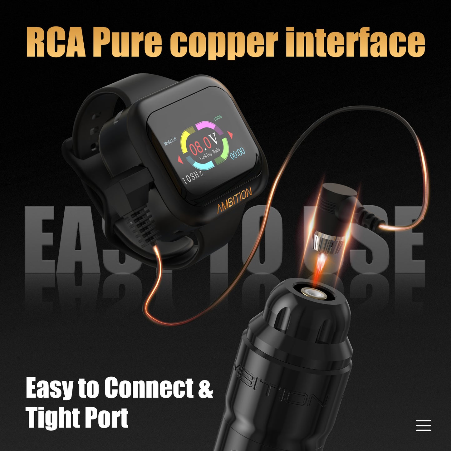 Ambition Lutin Tattoo Gun with S1 Battery