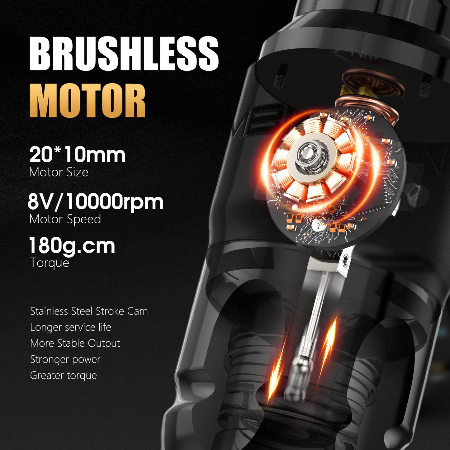 Ambition Lutin Tattoo Gun with S1 Battery