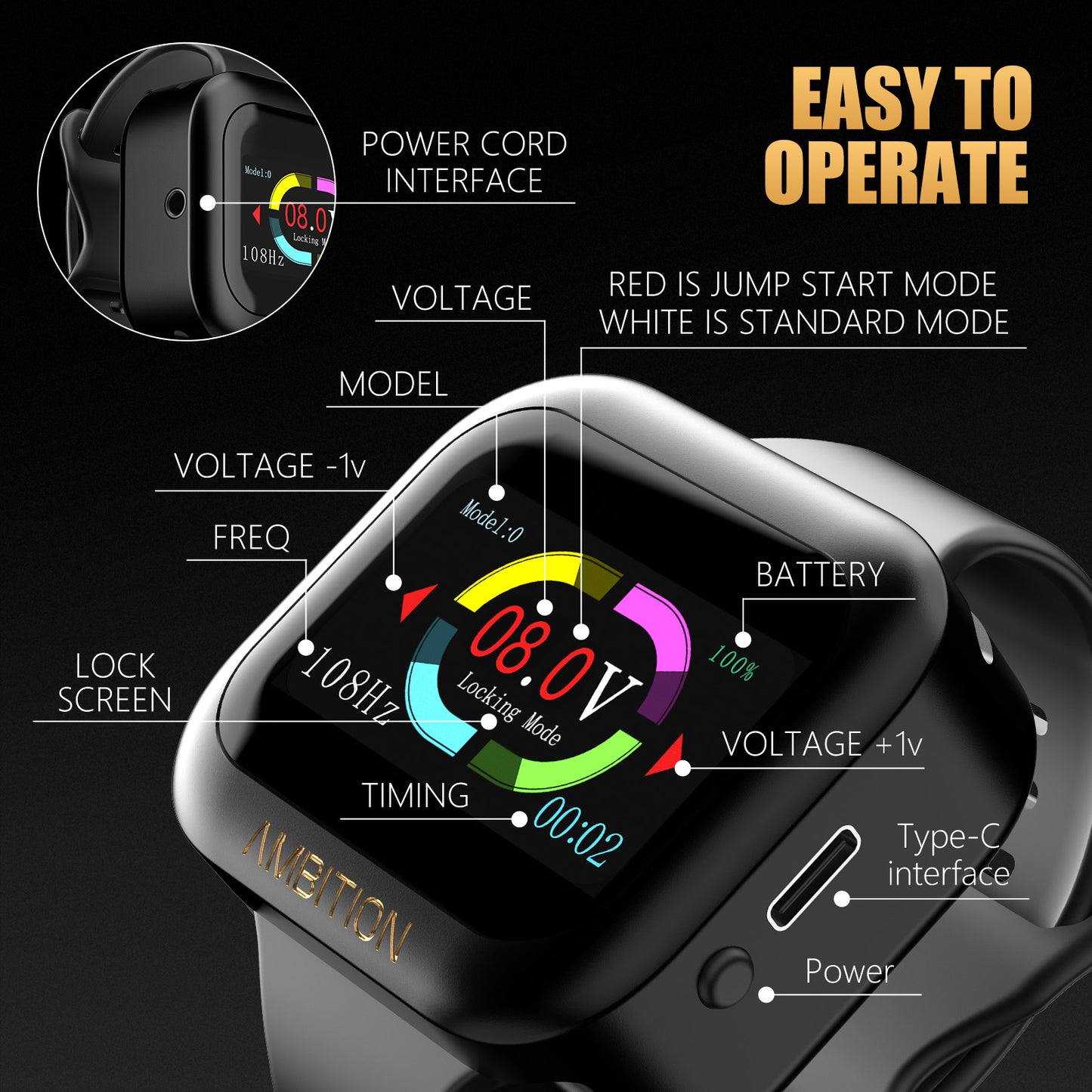 Ambition Lutin Tattoo Gun with S1 Battery