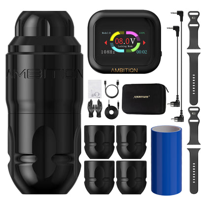 Ambition Lutin Tattoo Gun with S1 Battery