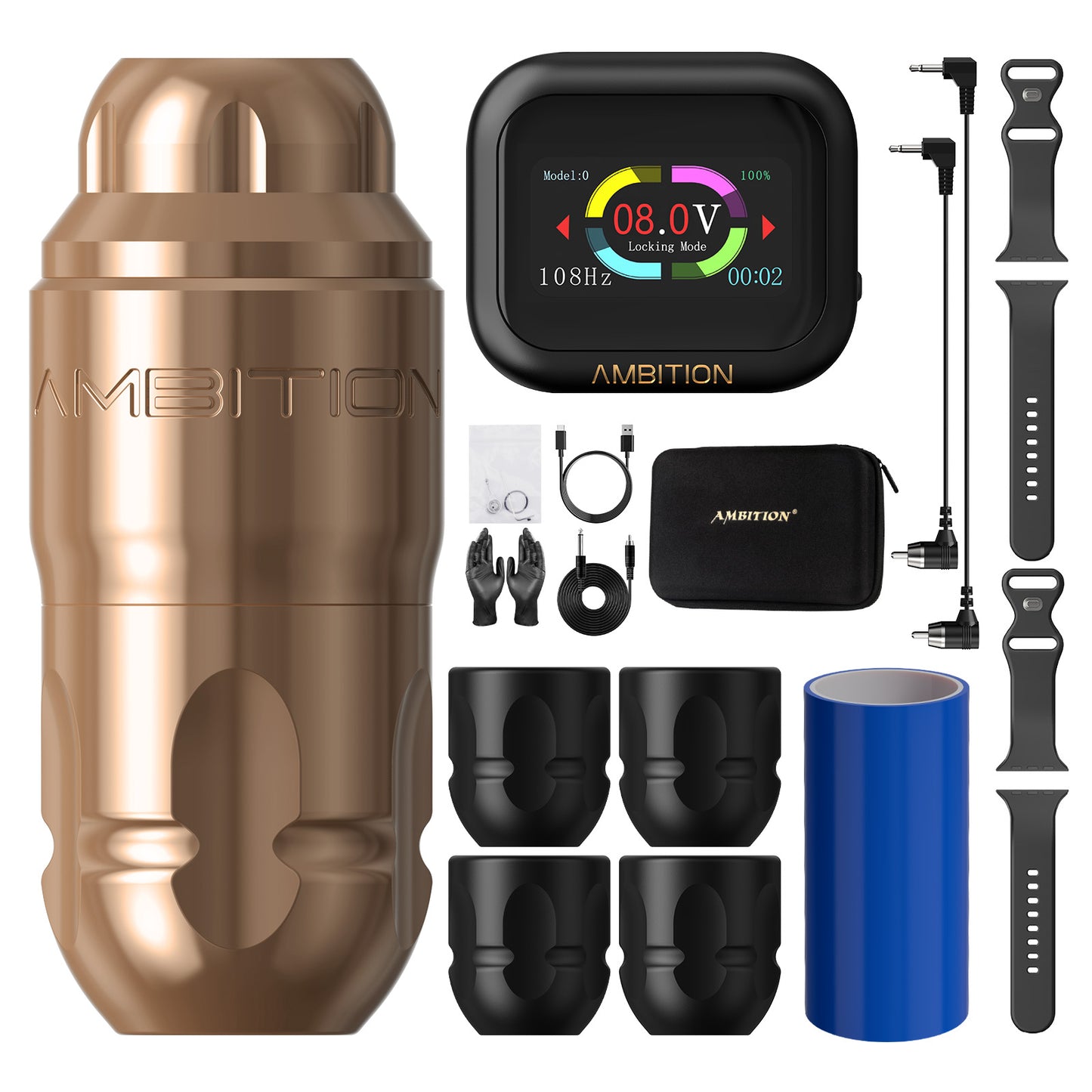 Ambition Lutin Tattoo Gun with S1 Battery