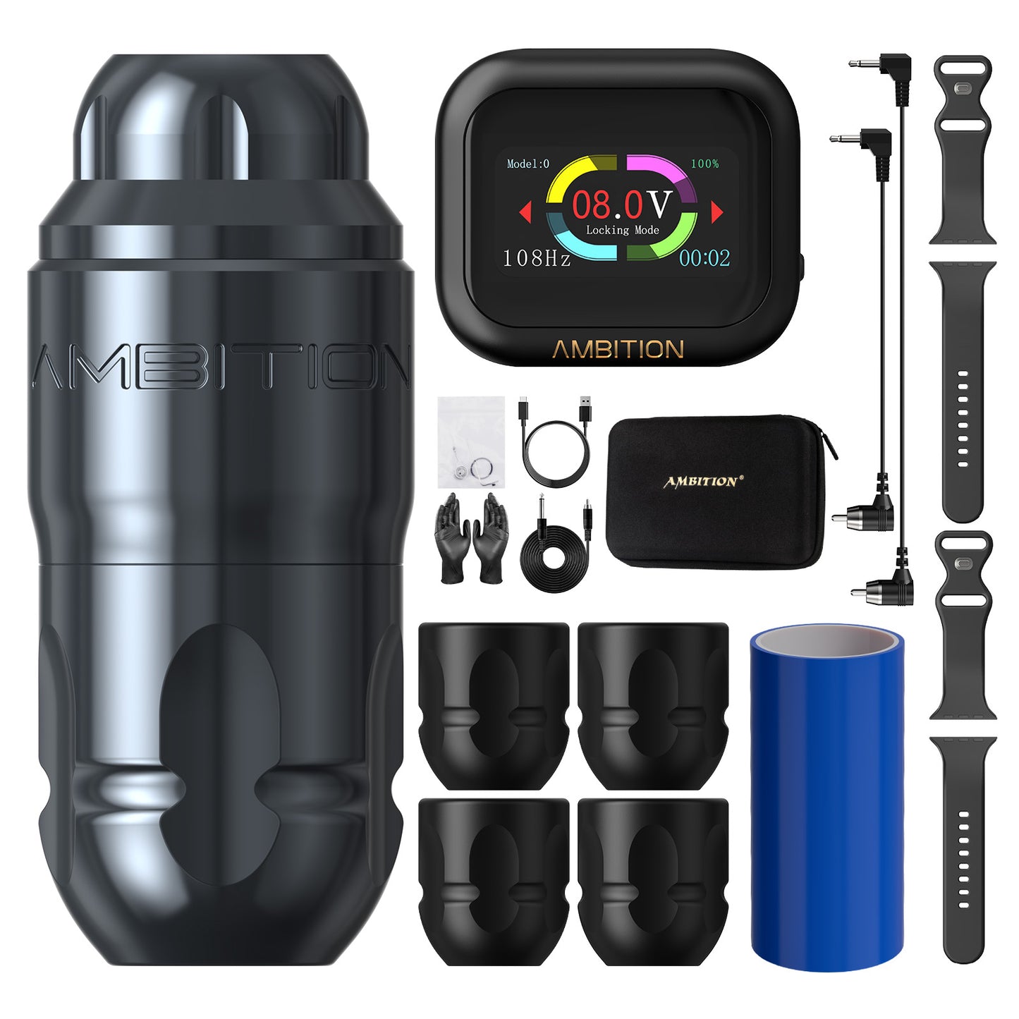 Ambition Lutin Tattoo Gun with S1 Battery