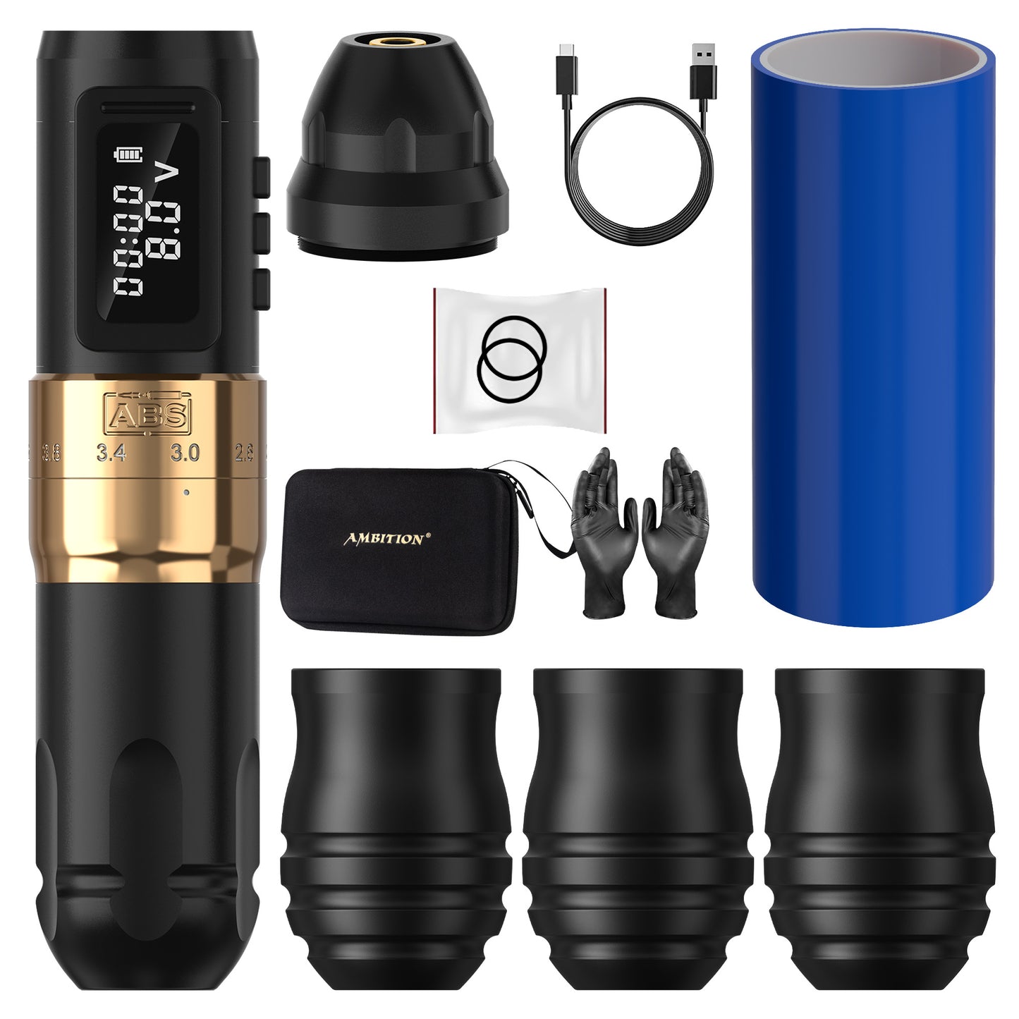 Máquina de Tatuaje Inalámbrica Ambition Mars-U–1800mAh