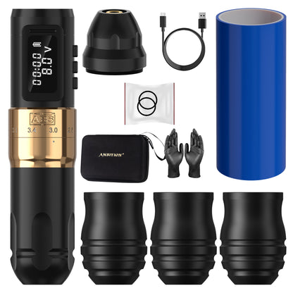Máquina de Tatuaje Inalámbrica Ambition Mars-U–1800mAh