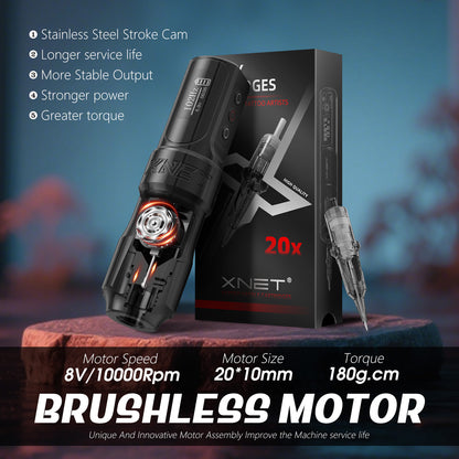 Máquina de tatuajes Xnet Wilk-2025 de 2400 mAh