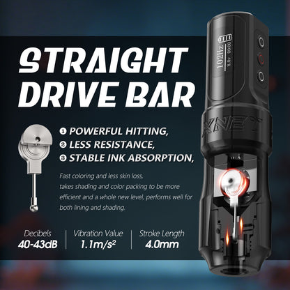 Máquina de tatuajes Xnet Wilk-2025 de 2400 mAh