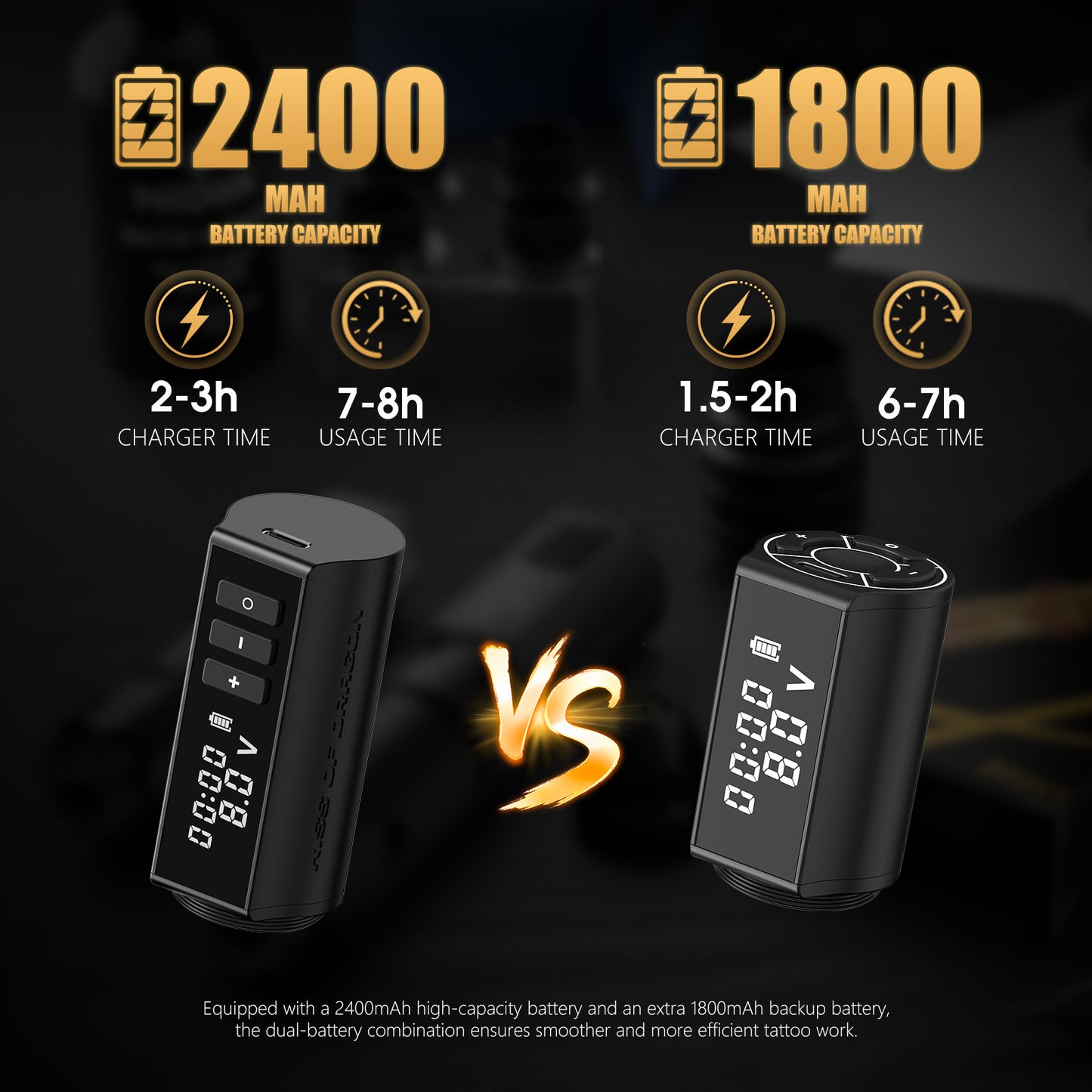 Ambition  Hunter K1 Tattoo Gun 2400mAh
