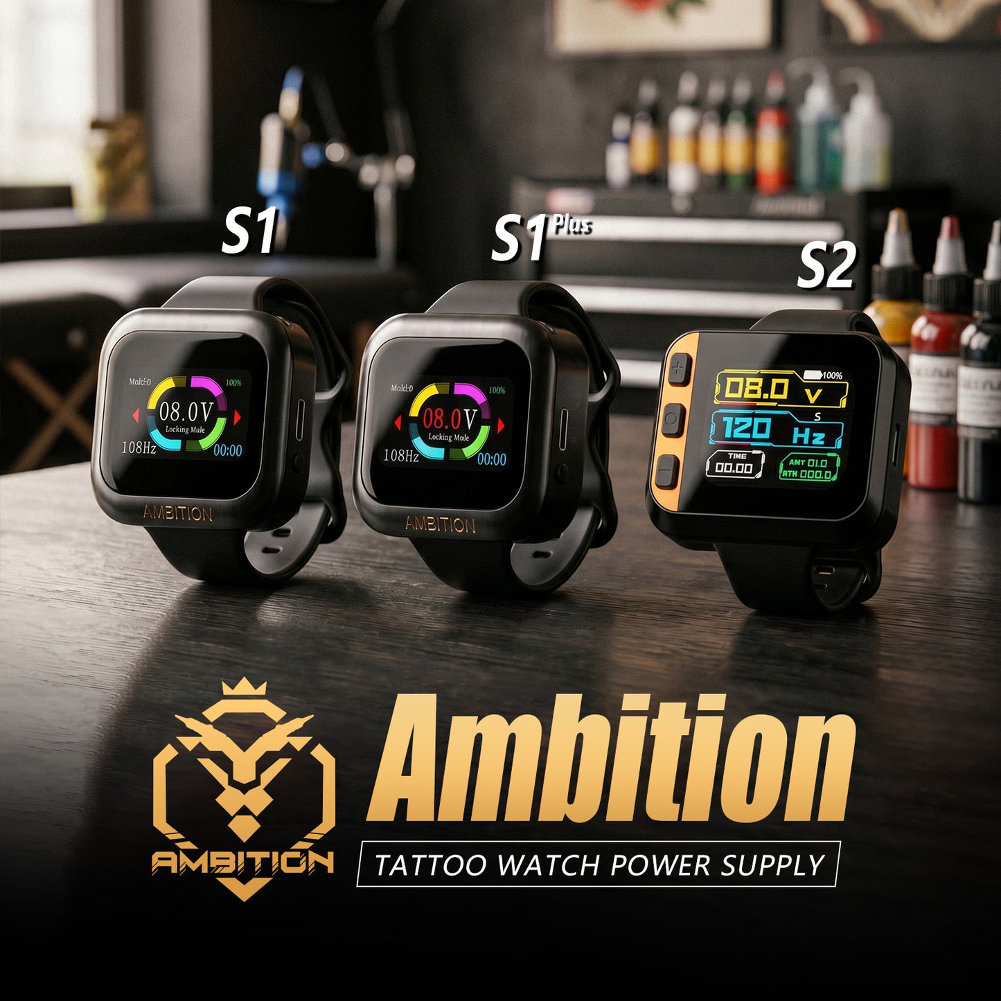 Ambition Claws Tattoo Gun+S1 Power Supply