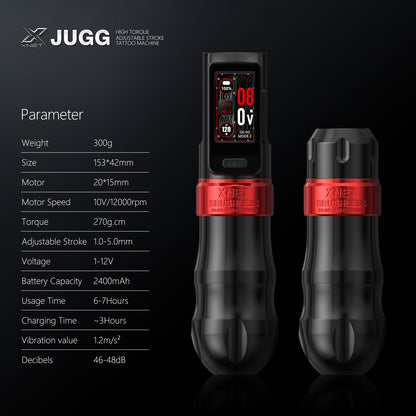 Xnet JUGG Tattoo Machine 2400mAh