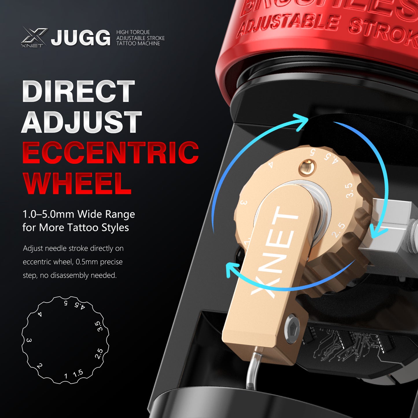 Xnet JUGG Tattoo Machine 2400mAh