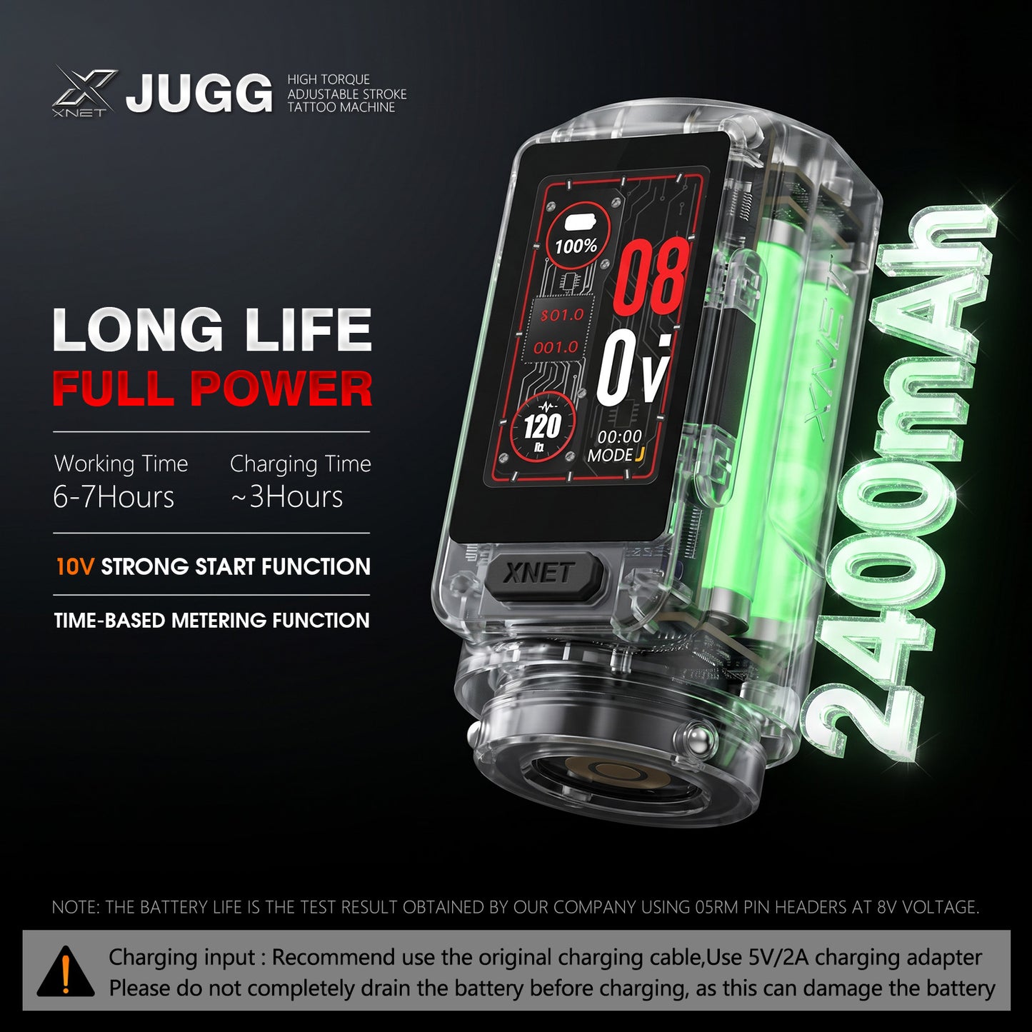 Xnet JUGG Tattoo Machine 2400mAh