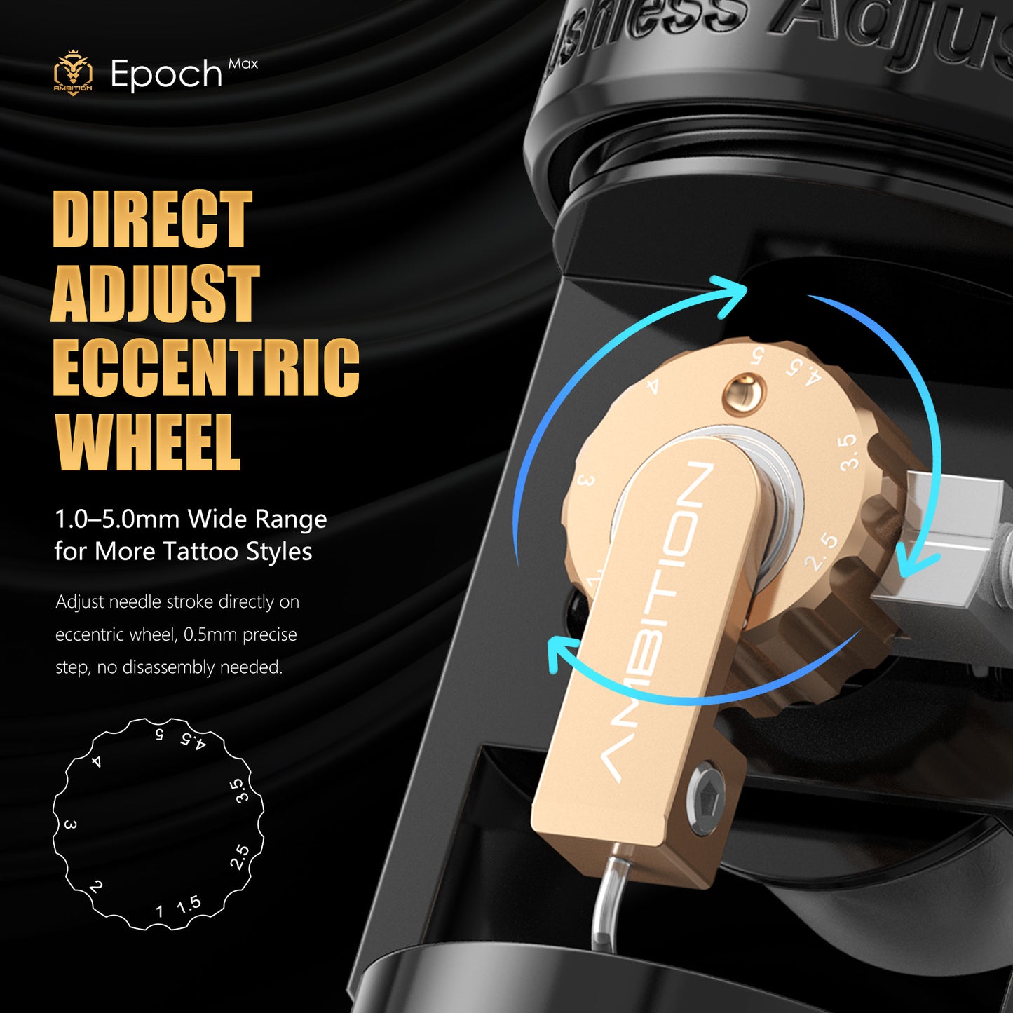 Ambition Epoch Max Tattoo Gun 2400mAh