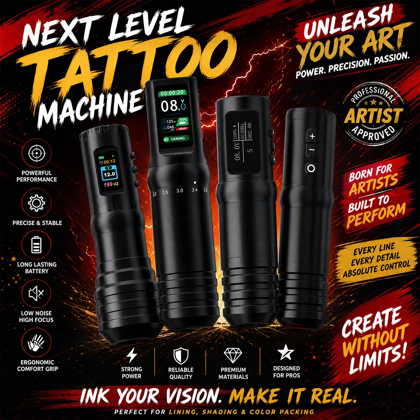 Ambition C5 Tattoo Machine 1600mAh