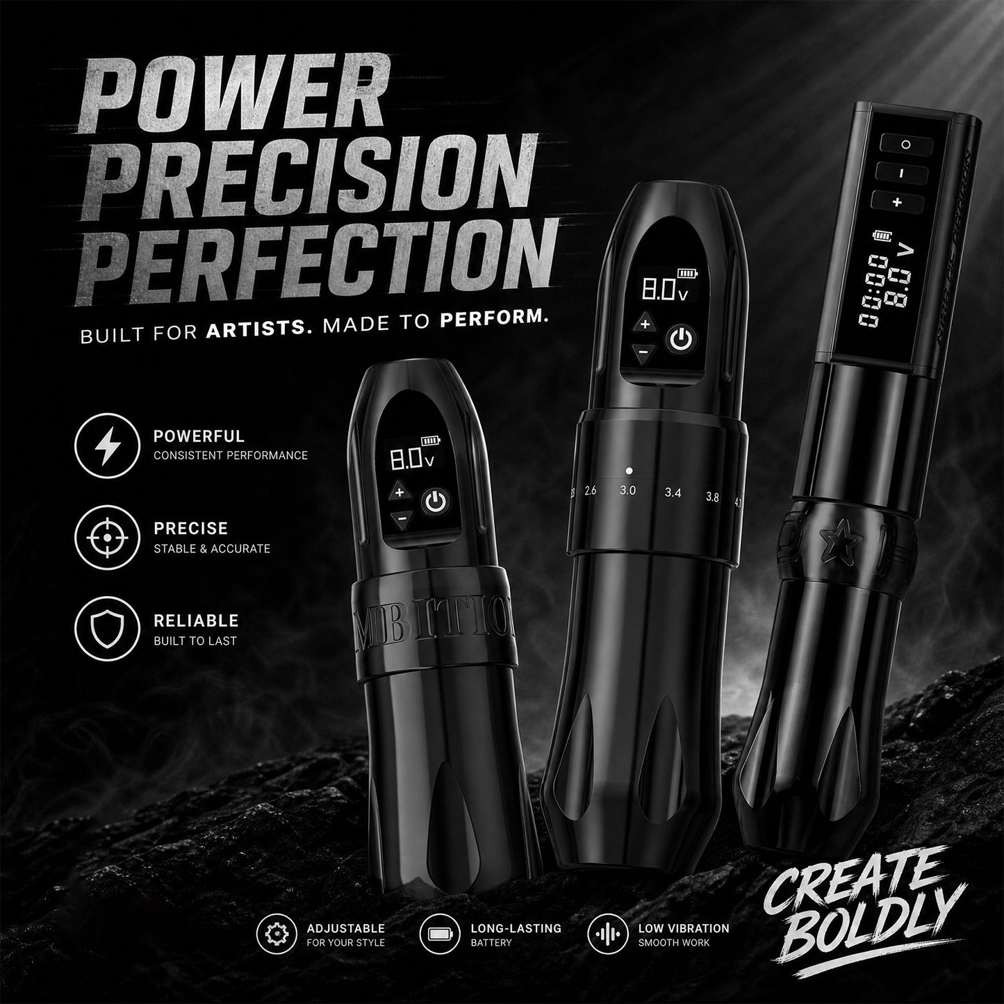 Ambition Torch Tattoo Machine 2400mAh