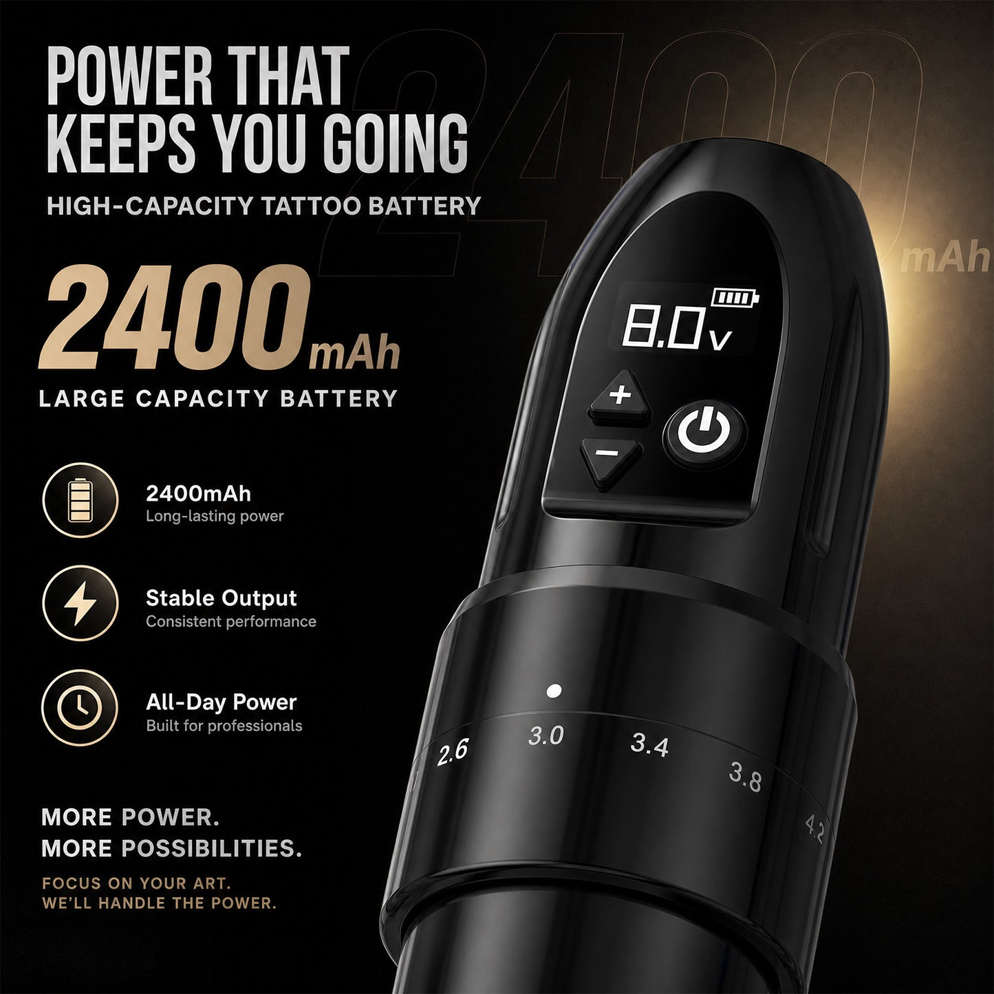 Ambition Torch Tattoo Machine 2400mAh