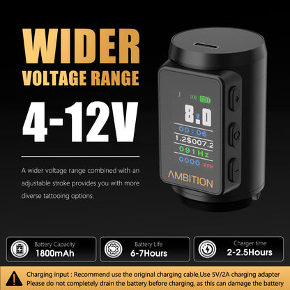 Ambition Shura-X Wireless Tattoo Machine