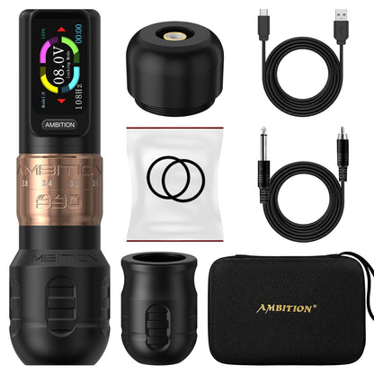 Ambition Seher Plus Wireless Tattoo Machine with 6 Strokes Length 2.2mm-4.2mm