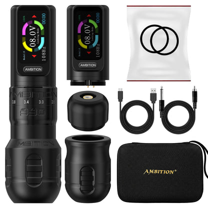 Ambition Seher Plus Wireless Tattoo Machine with 6 Strokes Length 2.2mm-4.2mm