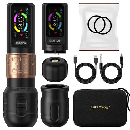 Ambition Seher Plus Wireless Tattoo Machine with 6 Strokes Length 2.2mm-4.2mm