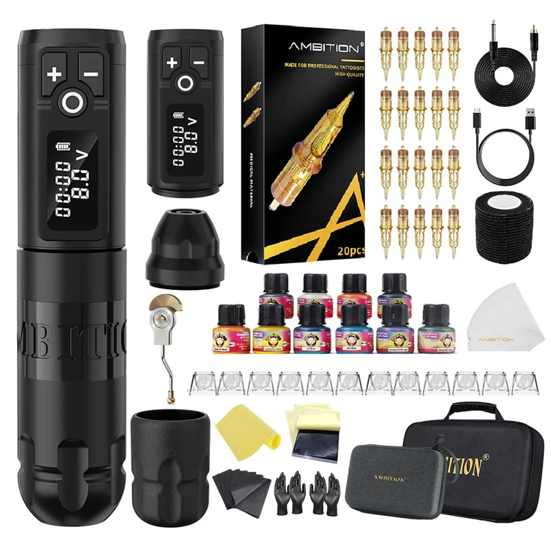 Ambition Soldier Tattoo Kit with Ink