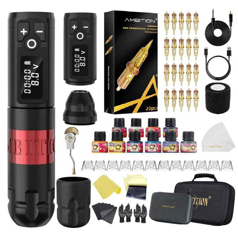 Ambition Soldier Tattoo Kit with Ink
