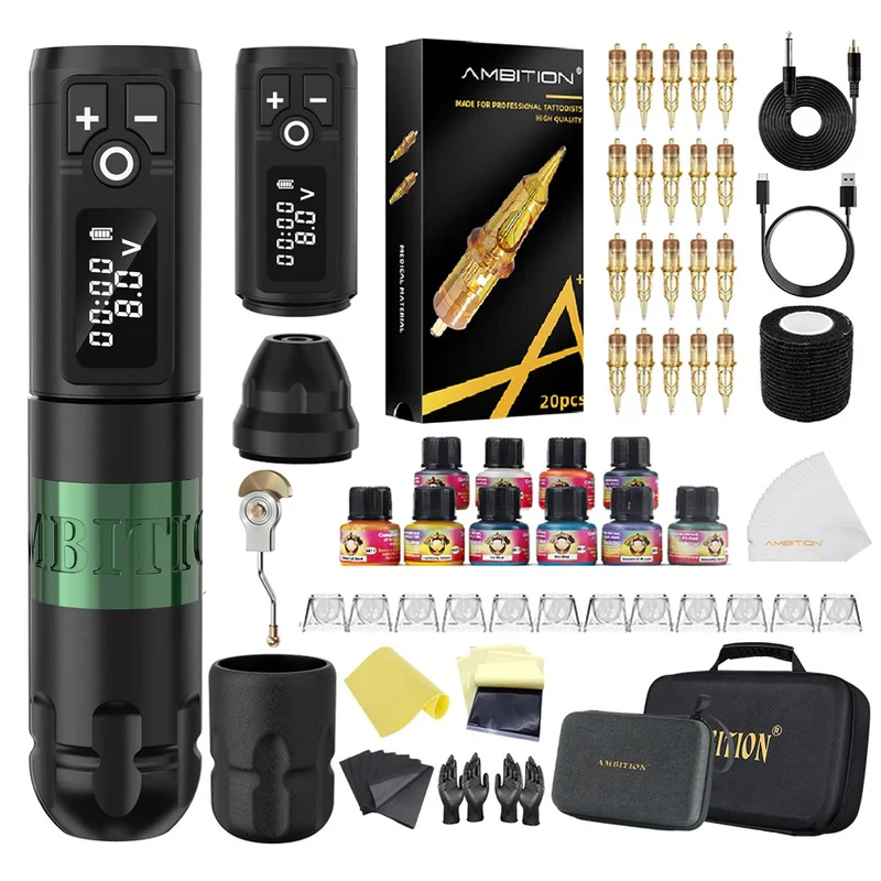 Ambition Soldier Tattoo Kit with Ink