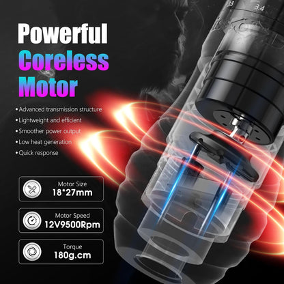 Kiss Of Dragon T2 Tattoo Machine 2000mAh