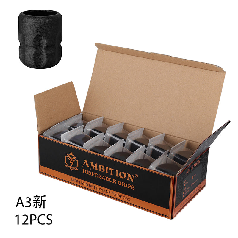 Ambition Disposable Tattoo Grips 12PCS 30mm/34mm/38mm/42mm