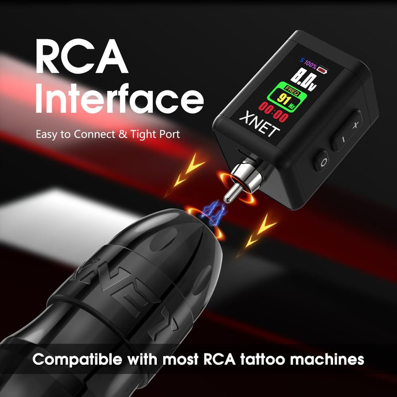 Xnet RCA 2000mAh Tattoo Power Supply