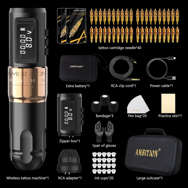 Tattoo Kit-Ambition Mars-U Tattoo Machine Kit 1800mAh