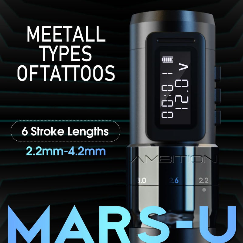 Tattoo Kit-Ambition Mars-U Tattoo Machine Kit 1800mAh