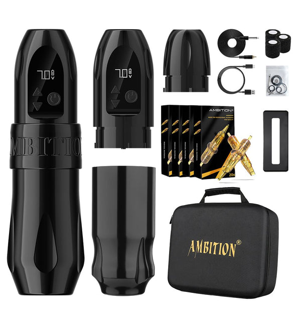 Ambition Troll Wireless Tattoo Machine Kit 1950mAh