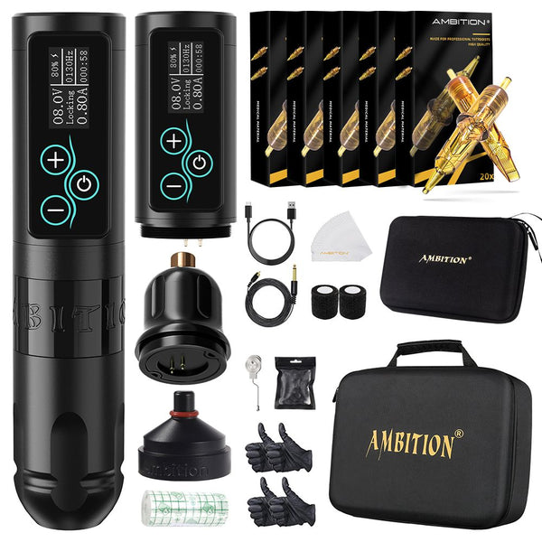 Ambition Vibe Wireless Tattoo Machine Kit 2400 mAh