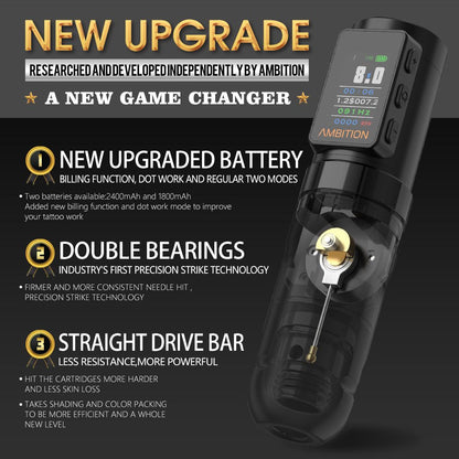 Ambition Soldier Max Tattoo Machine 2400mAh