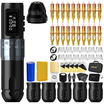 Ambition-MarsU-Tattoo-Kit-Silver-Single-Battery